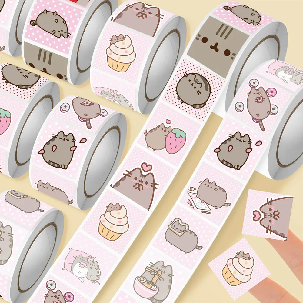 Books - Hou 500 buah Stiker Gulung Kucing
