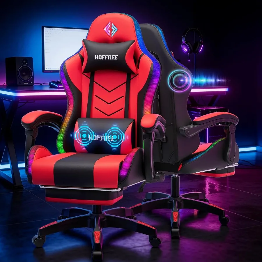 Kursi Gaming RGB dengan Speake - Music ulasan dan harga