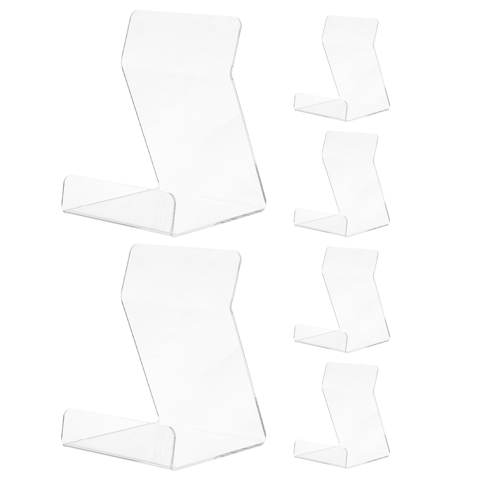 6 Buah Rak Penyangga Buku Akri - Clear Acrylic Book Stand Holder ulasan dan harga