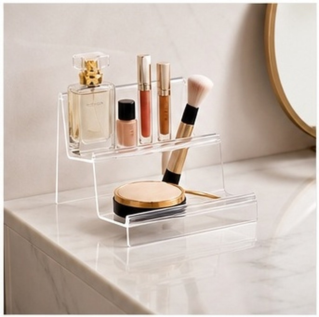 Rak Penyimpan Dompet Akrilik,  - Clear Acrylic Book Stand Holder ulasan dan harga