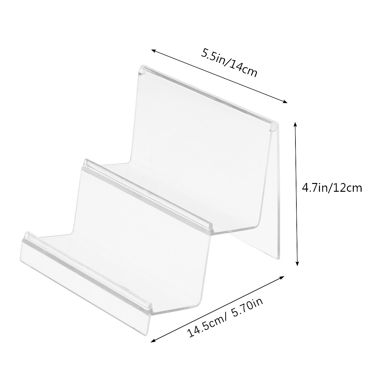 Rak Penyimpan Dompet Akrilik,  - Clear Acrylic Book Stand Holder ulasan dan harga