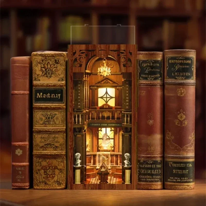Rak Buku Dekorasi Rumah Bertem - Diy Wooden Book Nook Kit Shelf Insert ulasan dan harga