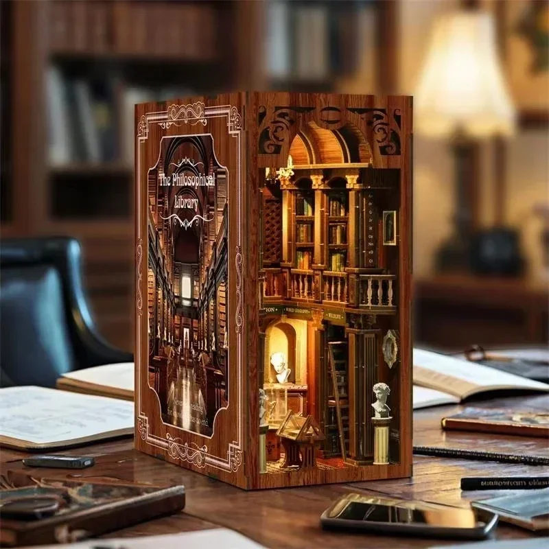 Rak Buku Dekorasi Rumah Bertem - Diy Wooden Book Nook Kit Shelf Insert ulasan dan harga