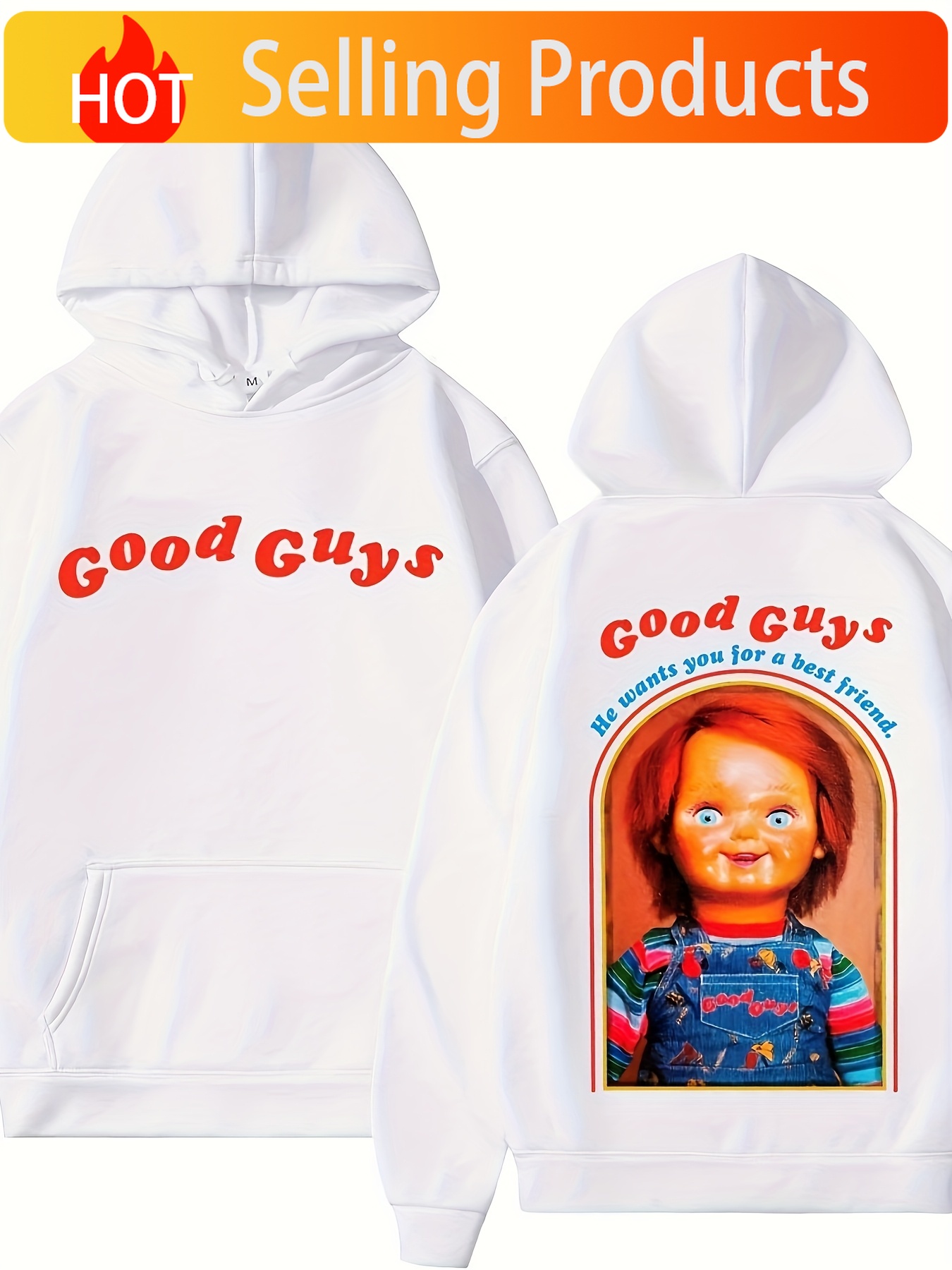 Hoodie Cetak Bergambar Boneka  - Movies ulasan dan harga